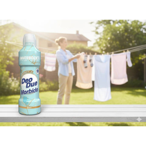 Deo Due Flüssiger Weichspüler Deo Due Ammorbidente Sky mit Bio Süßmandelöl Weichspüler 3x 1L italienisch Original