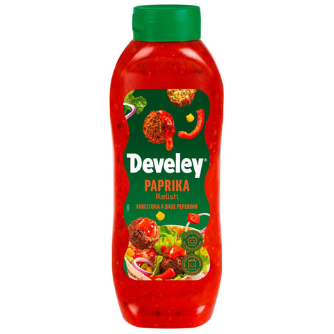 Develey Paprika Relish 875 ml Plastikflasche Original italienisch