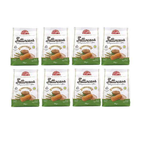 Di Leo Snack Kuchen & Backwaren 8x Di Leo Biscotti come Fattincasa con farina di farro Kekse als hausgemachtes mit geschrieben Mehl 500 g italienisch Original
