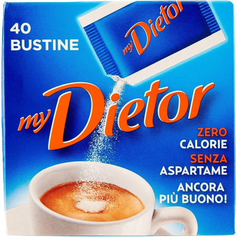 Dietor Süßstoffe Dietor My Dolcificante Süßstoff 32g Italienisch 0 kcal 40 Beuteln Zuckerersatz 3x Original italienisch 8013399153167