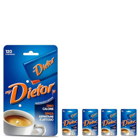 Dietor My Dolcificante Naturale 5 Confezioni da 120 Compresse 1x170g Original italienisch Verdauung & Übelkeit