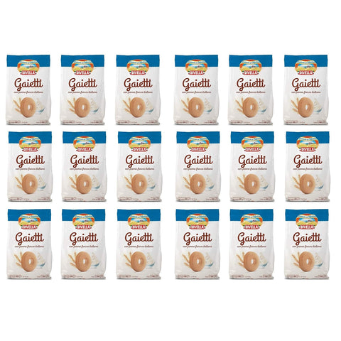 Divella Gaietti Shortbread Kekse mit frischer italienischer Sahne 400 g 18x italienisch Original