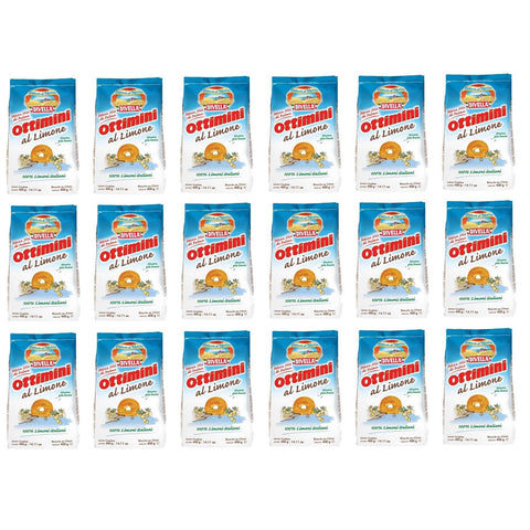 Divella Ottimini al Limone Italienische Shortbread Kekse mit Zitrone 400 g biscuits cookies 100% italienische Zitronen italienisch Original