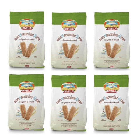 Divella Kekse Divella Non ti scordar di me Biscotti Integrali ai cereali Vollkornkekse mit Getreide Kekse Biscuits Cookies Kekse 6x 400g italienisch Original 8005121213645