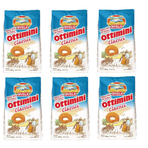 Divella Kekse Divella Ottimini Classici Shortbread Kekse mit frischen Eiern 400 g Biscuits Cookies italienische Kekse italienisch Original 8005121214239