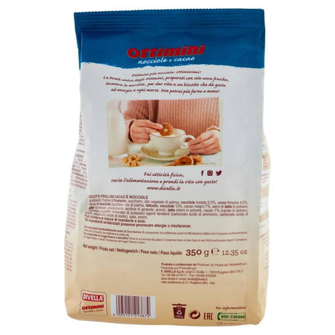 Divella Kekse Divella Ottimini Nocciole e Cacao Haselnüsse und Kakao 3x350gr 8005121213874