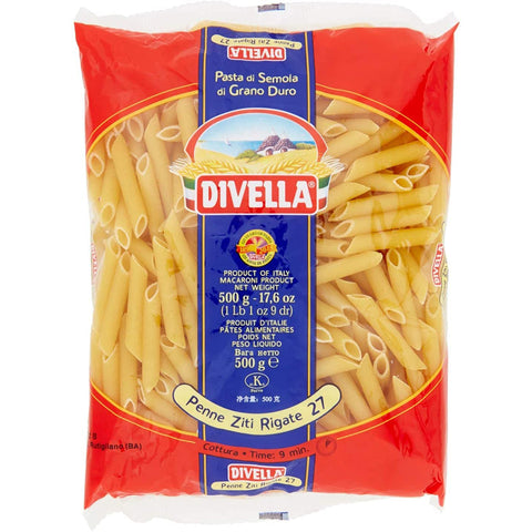 Divella 100% N° 27 Penne Ziti Rigate 10x 500g Original italienisch