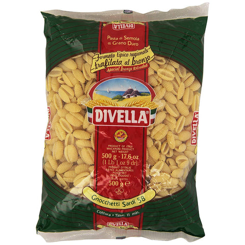 Divella Pasta 100% N° 58 Gnocchetti Sardi 10x500g Original italienisch