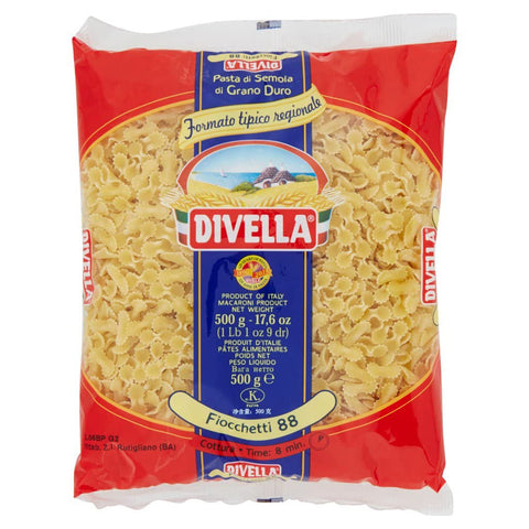 Divella Pasta Divella 100% Italienisch N° 88 Fiocchetti 500 g 10x italienisch Original