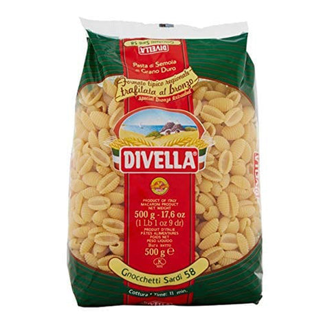 Divella HARTWEIZENGRIESS PASTA GNOCCHETTI SARDI 58 GR 500 X 24 Kurze Pasta italienisch Original