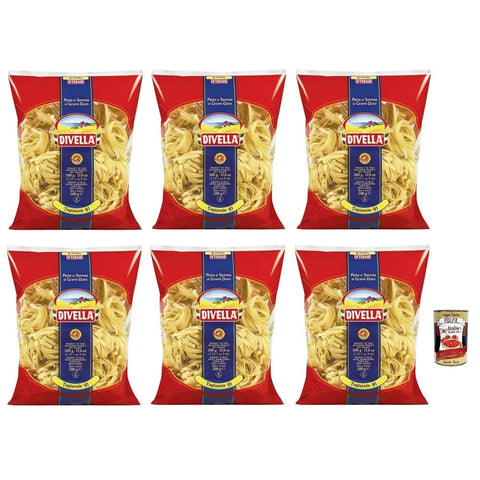 Divella Längliche Pasta Divella Tagliatelle N°91 Hartweizengrieß Pasta Italienische Nudeln 500 g Packung Längliche Pasta italienisch Original 8005121000917