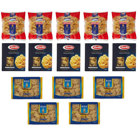 Divella Testpaket Tagliatelle Barilla Divella De Cecco lange Pasta ( Nudeln 15 x 500g italienisch Original