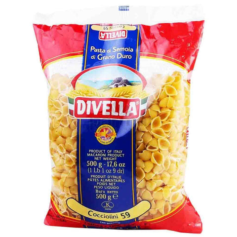 Divella Cocciolini N. 59 Hartweizengrieß Pasta Italienische Nudeln Packung 10x500g Original italienisch