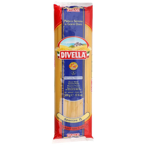 Divella Nudeln & Pasta Divella Bavettine n°15 Hartweizengrieß Pasta Italienische Nudeln Packung 500 g 10x italienisch Original + kostenlos Polpa di Pomodoro 400 g Dose 8005121000153