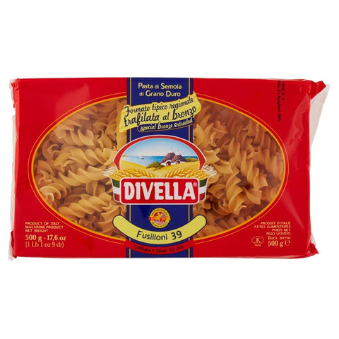 Divella Nudeln & Pasta Divella Fusilloni N. 39 Hartweizengrieß Pasta Italienische Nudeln 500 g Packung Nudeln & Pasta italienisch Original 8005121000399