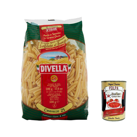 Divella Pasta Specialita' 100% italienische Casarecce 25 nudeln 500 g 10x italienisch Original + kostenlos polpa 400 g