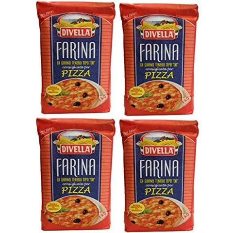 Divella Weizenmehl Pizzamehl Divella ( ) - Farina di Grano Tenero Tipo 00 4 X 1 kg Original italienisch