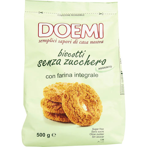 Doemi Biscotti Kekse mit Vollkornmehl ohne Zuckerzusatz biskuits kuchen 6x 500 g italienisch Original