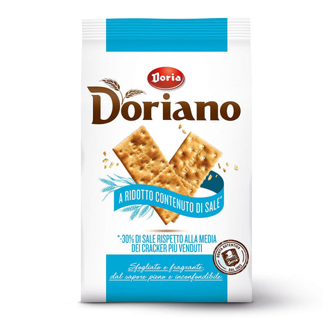Doria Doriano Crackers ohne Salzkörner Salzgebäck gesalzen kekse 3x700g Original italienisch
