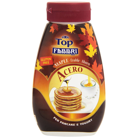 Fabbri Topping Acero süße Sauce mit Ahornsirup für pancake und joghurt Gluten frei gebrauchsfertige Sauce dessertsaucen 1x220g Original italienisch
