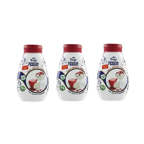 Fabbri Dessertsaucen Fabbri gourmet sauce Topping Amarena schwarze Kirsche 225 g Amarena süße Sauce zum Garnieren und Abdecken von Eis und Desserts italienisch Original
