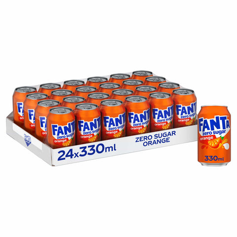 Fanta Orange Zero sugar (24x0, Dosen) DK 33l Original italienisch