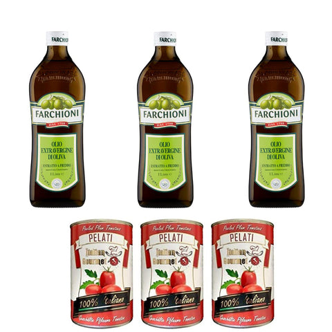 Farchioni Classico Extra Natives nativ Olive Olivenöl olio vergine oliva 3x1000ml Original italienisch Feinkost