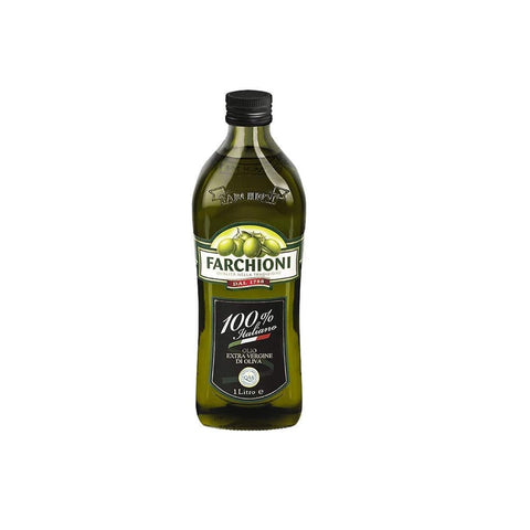 Farchioni Oliven Farchioni Olio Extra Vergine di Oliva 100% Italiano Natives Olivenöl extra mit Italienische Oliven 1 Lt kalte Extraktion Speiseöl italienisch Original 8007153001177