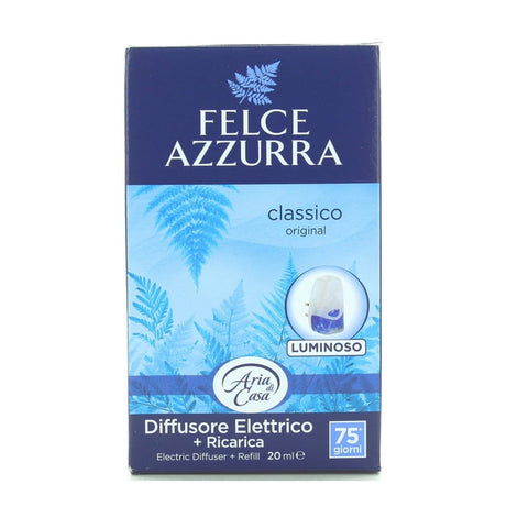 Felce Azzurra Fest & Flüssig Felce Azzurra Aria Casa Felce Base Classico Elektrischer Raumdiffusor 4x italienisch Original 8001280000386