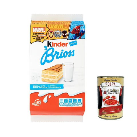 Ferrero Kekse Ferrero Kinder Ferrero Brioss Kuchen mit Milch classic Frühstück brioche kekse 6x 10x30g inkl. Italian Gourmet polpa 400g Original italienisch 8000500283158