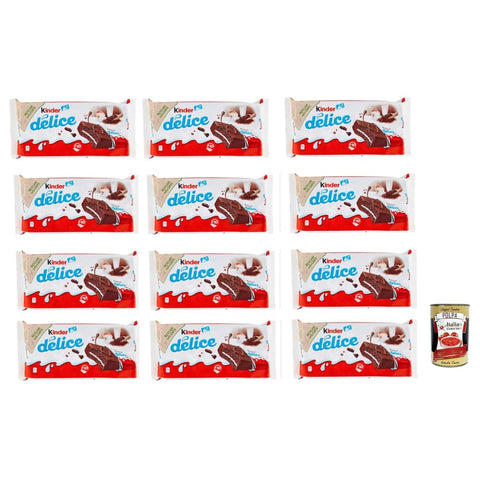 Ferrero Snack Kuchen & Backwaren Ferrero Kinder Delice CACAO Milchschnitte 120er Pack ( ) Kuchen Snack Pausensnack 120 x 39 g inkl. Italian Gourmet polpa 400g Original italienisch 8000500267103