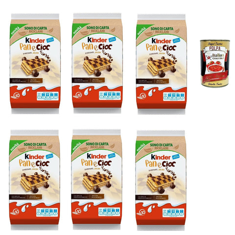 Ferrero Kinder panecioc Kuchen mit mit Kakao und Schokostückchen kekse riegel cookies 6x 290 g italienisch Original