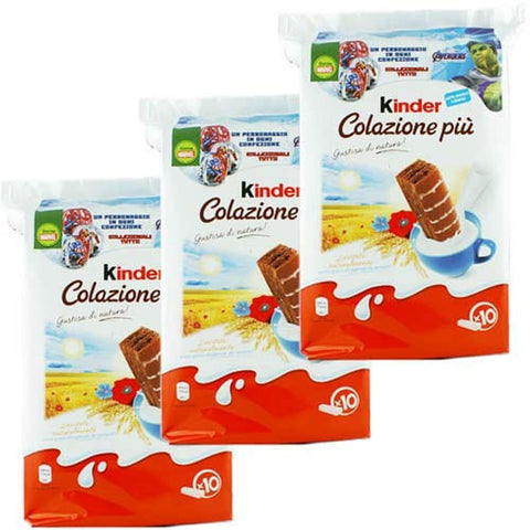 FERRERO Snack Kuchen FERRERO Kinder 'Colazione piu' Küchlein, 10 x 29 g 3x Original italienisch 8000500283226