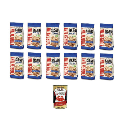 FIORENTINI Reiswaffeln FIORENTINI SI&NO Mini Gallette di Riso con Sale Marino BIO Mini Reiskuchen mit Meersalz aus Biologischem Anbau 12x 100g italienisch Original 8002885007473