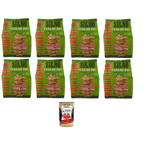 Fiorentini Si Reiswaffeln Fiorentini Si & No Mini gallette di mais con legumi Mini - Maiskekse mit Hülsenfrüchten 8x100gr inkl. Italian Gourmet polpa 400g Original italienisch 8032804040014
