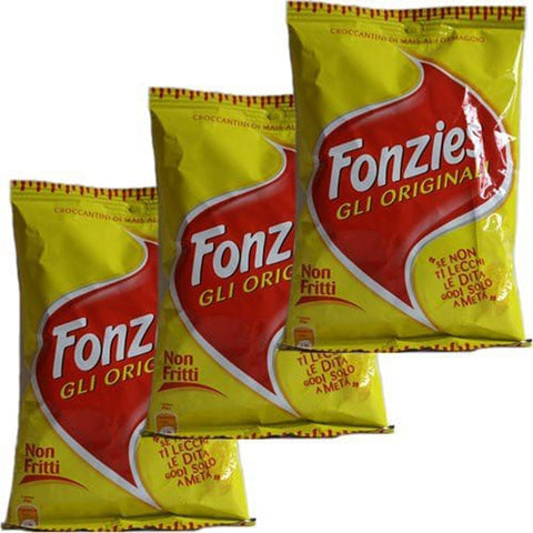 Fonzies Gli Originali 'Maissnack mit Käsegeschmack', 100 g 3x italienisch