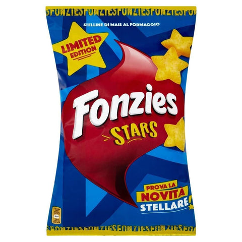 Fonzies Snack Kuchen & Backwaren Fonzies Stars - Limited Edition Sternförmige Mais- und Käsesnacks, limitierte Auflage 20x 160 g
