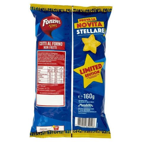 Fonzies Snack Kuchen & Backwaren Fonzies Stars - Limited Edition Sternförmige Mais- und Käsesnacks, limitierte Auflage 20x 160 g