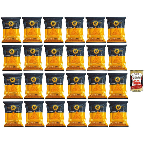 FOX Natural Chips FOX Natural Quality Vintage Potatoes Tortilla Chips Käse, Nacho cheese Corn, Premium italienische handgefertigte Kartoffel crisps chips 24x 125 g italienisch Original 8032804040014