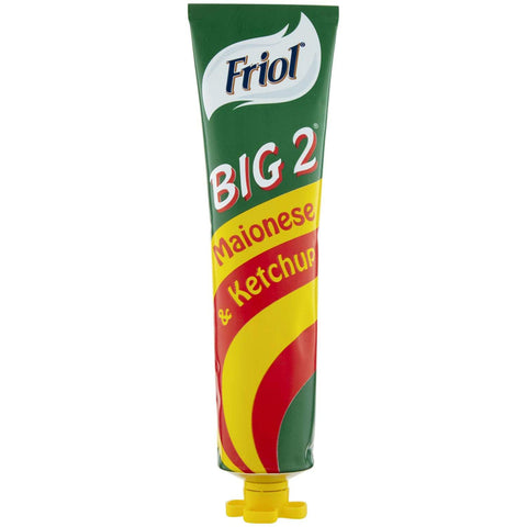 Friol Big 2 Ketchup und Mayonnaise Würzsaucen Sauce in Tube 190g italienisch Original
