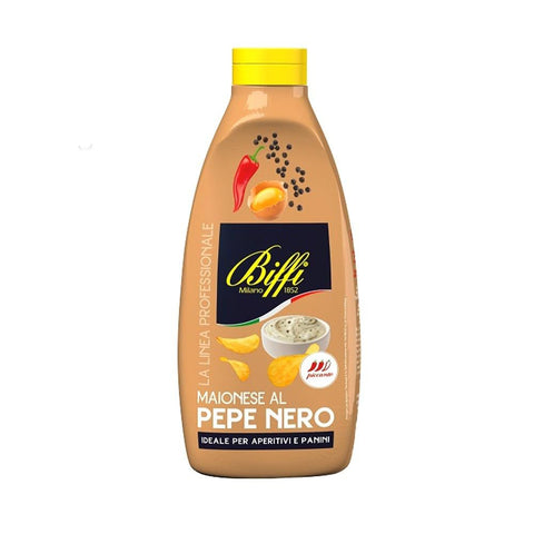 Gaia Sauce mit schwarzem Pfeffer Street Food 800 ml Karton 6 Stück Ketchup italienisch Original
