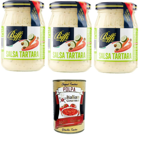 Gaia Pastasaucen Gaia Biffi Salsa Tartara Multipack Tartarsauce Multipack 3 Gläser à 180 g Pastasaucen italienisch Original 8009320040071