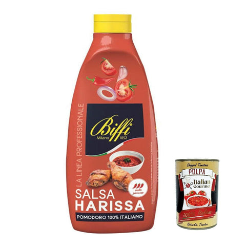 Gaia Biffi linea professionale Salsa Harissa 100 % italienische Tomate squeeze 800 g 3x italienisch Original + kostenlos polpa 400 g