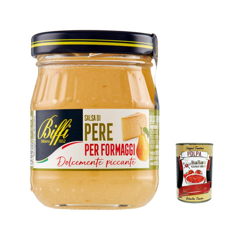 Gaia Biffi Salsa di Pere per Formaggi Birnen Senfsauce für Käse 3x 100g italienisch Original