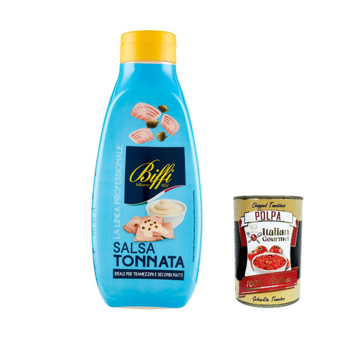 Gaia Biffi la linea professionale, salsa tonnata, Thunfischsauce würzen soße Salad sauce Squeeze 800 g italienisch Original