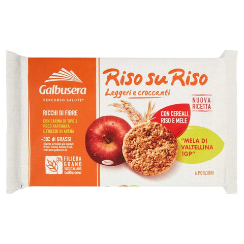 Galbusera Kekse Galbusera riso su riso Kekse mit Getreide, Reis und Frucht cerealien 240 g italienisch Original 8002190001937