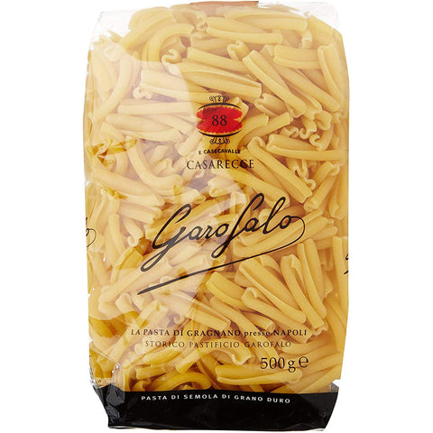 GAROFALO Pasta di Gragnano IGP Casarecce N° 88 Hartweizengrieß Pasta 100% Neapolitanische Pasta Kurze Pasta Packung mit 16x500g Original italienisch