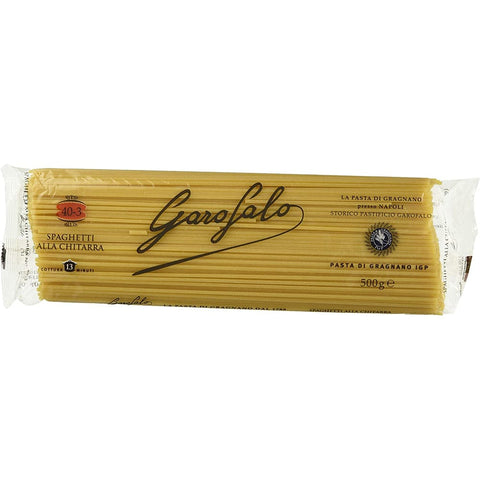 GAROFALO Kurze Pasta GAROFALO Pasta di Gragnano IGP Spaghetti alla Chitarra N° 40-3 Hartweizengrieß Pasta Neapolitanische Pasta Packung mit 500g 16x Original italienisch 8000139000034