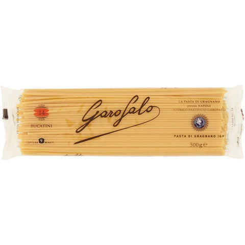 Garofalo Pasta di Gragnano IGP Bucatini N° 14 Hartweizengrieß Pasta 100% Neapolitanische Pasta Längliche Pasta Packung mit 500 g 10x italienisch Original
