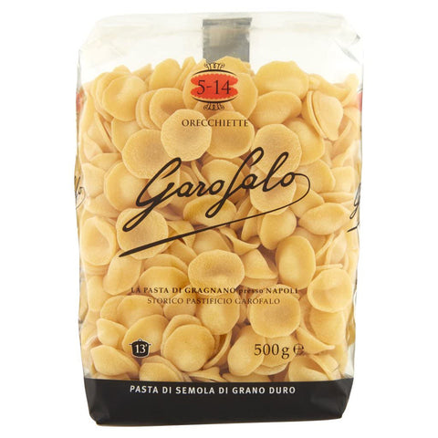 Garofalo Orecchiette N. 5-14 Neapolitanische Hartweizengrieß Packung mit Pasta IGP 500 g 10x italienisch Original + kostenlos polpa 400 g
